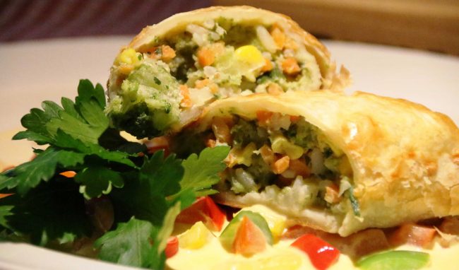 Gemüsestrudel Wirtshaus Grohnder Fähre Gemüsestrudel Wirtshaus Grohnder Fähre